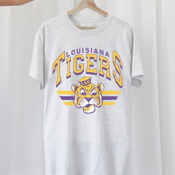 Vintage LSU Tigers oversized shirt in classic gray - Picture 2 of 3